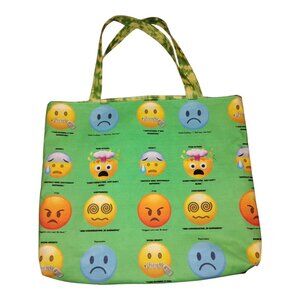 Mental Health Emoji Awareness Heavy Duty Tote Bag